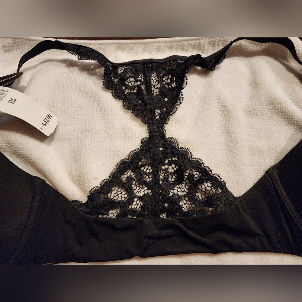 Felina Bra black Abbie front closure 32G - Picture 3 of 9